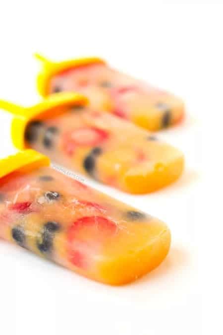 Fresh Fruit Popsicles