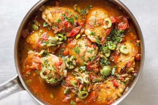 Basque-Style Chicken With Peppers And Olives