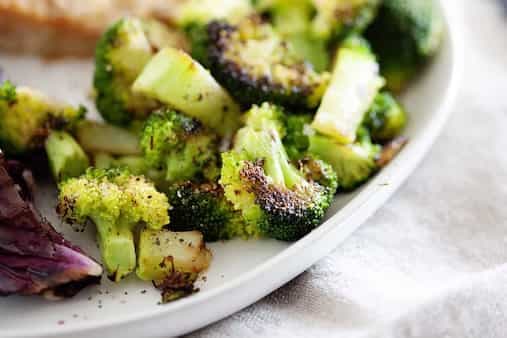 Charred Skillet Broccoli