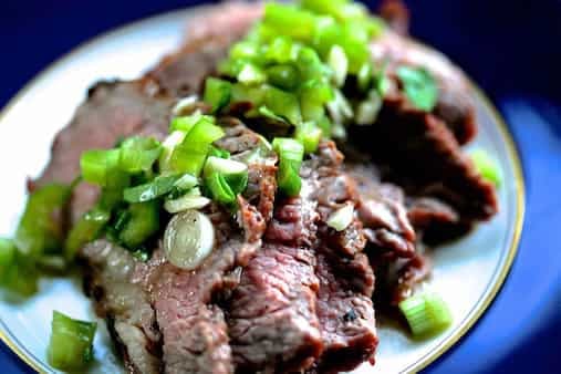 Grilled Tri-Tip Steak With Bell Pepper Salsa