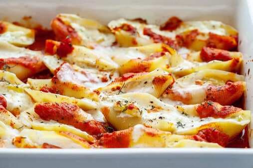 Stuffed Shells With Summer Squash And Ricotta