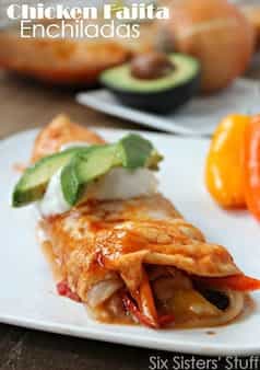 Chicken Fajita Enchiladas