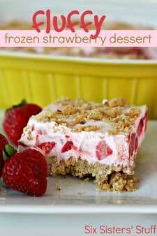Fluffy Frozen Strawberry Dessert