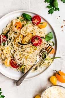 Angel Hair with Zucchini and Tomatoes