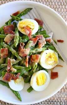 Asparagus Egg And Bacon Salad With Dijon Vinaigrette