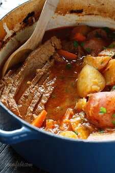 Braised Brisket With Potatoes And Carrots
