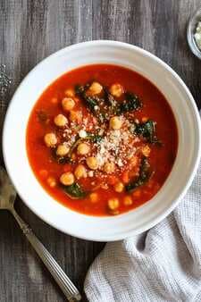 Chickpea Tomato Soup With Rosemary (Instant Pot