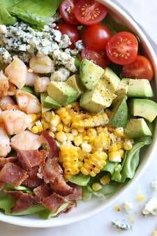 Chopped Salad with Shrimp Blue Cheese and Bacon