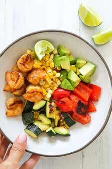 Grilled Shrimp and Vegetable Bowl