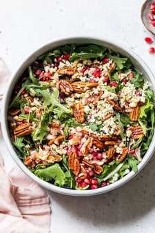 Mixed Baby Greens with Pomegranate, Gorgonzola and Pecans