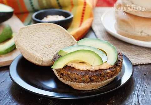 Spicy Black Bean Burgers with Chipotle Mayonnaise