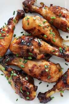 Sweet N Spicy Asian Glazed Grilled Drumsticks
