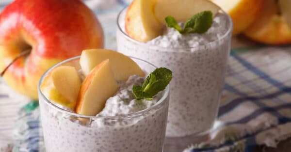 Apple Pie And Almond Butter Chia Seed Pudding
