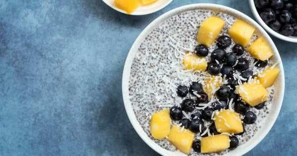 Blueberry Coconut Chia Seed Pudding