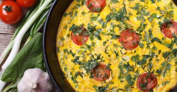 Baked Frittata With Tomato And Goat Cheese