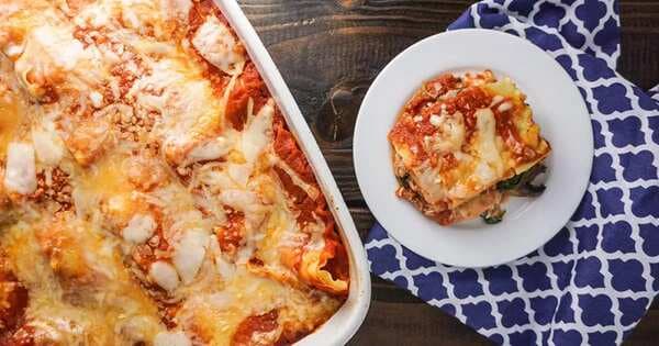 Spicy Sausage, Spinach, And Mushroom Lasagna & Giveaway