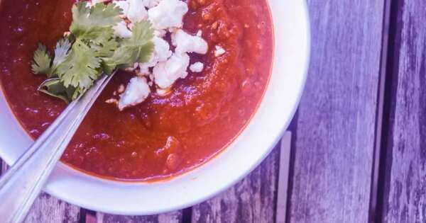  Rustic Tomato & Roasted Red Pepper Soup