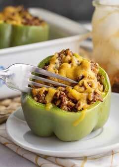 Stuffed Bell Peppers With Ground Turkey