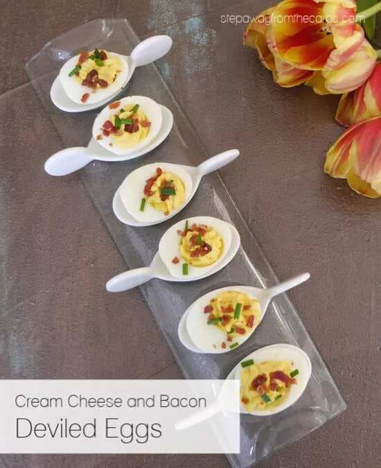 Cream Cheese And Bacon Deviled Eggs