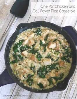 Chicken And Cauliflower Rice Casserole