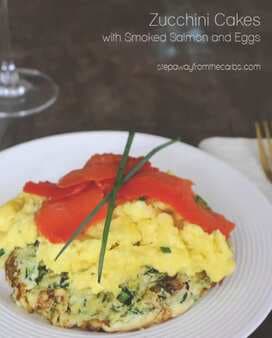 Zucchini Cakes With Smoked Salmon And Eggs