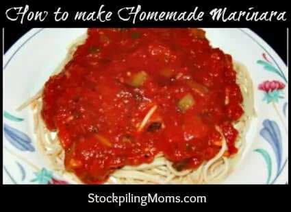 How To Make Homemade Marinara