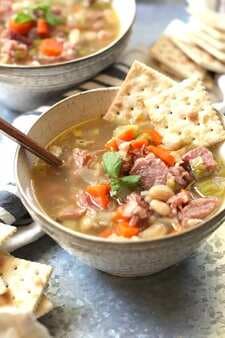 Leftover Ham And White Bean Soup