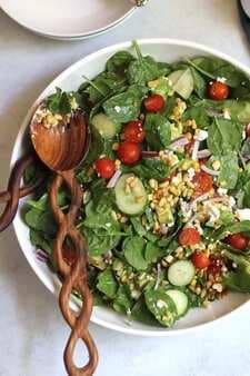 Spinach Salad With Avocado And Goat Cheese