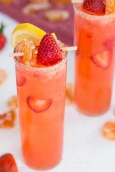 Grapefruit Strawberry Collins