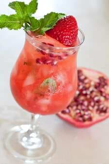 Pomegranate Strawberry Mojito