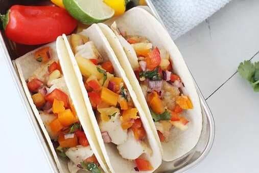 Soft Fish Tacos with Pineapple Salsa