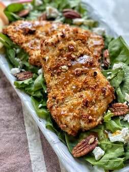 Air Fried Pecan Crusted Chicken with Maple Honey Mustard