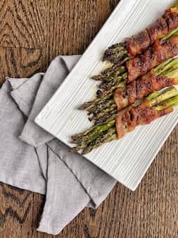 Roasted Bacon Wrapped Asparagus