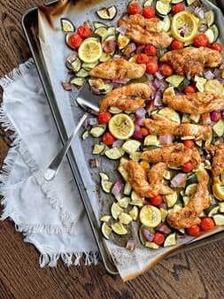 Sheet Pan Italian Chicken and Vegetables