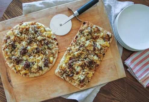 Winter Vegetable And Sausage Pizza