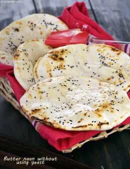 Butter Naan Without Using Yeast