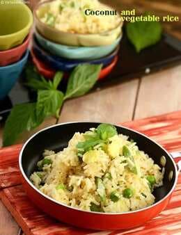 Coconut And Vegetable Rice