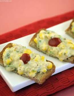 Corn And Cheese Toast