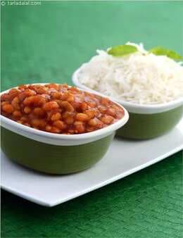 Curried Beans With Buttered Rice