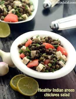 Healthy Indian Green Chickpea Salad