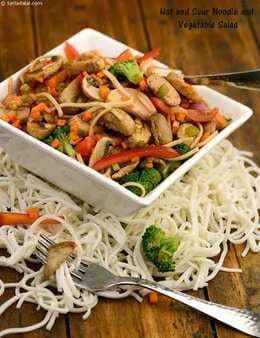 Hot And Sour Noodle And Vegetable Salad