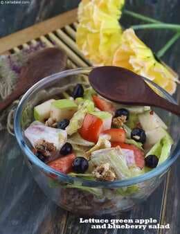 Lettuce, Green Apple And Blueberry Salad