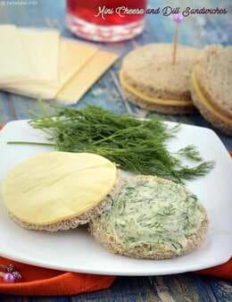 Mini Cheese And Dill Sandwiches