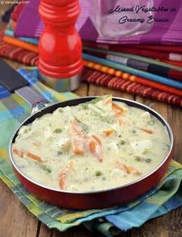 Mixed Vegetables In Creamy Sauce
