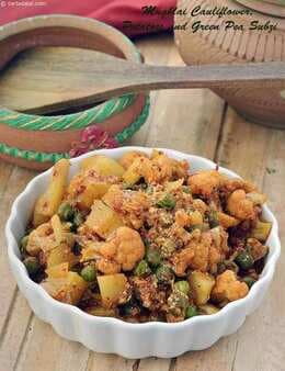 Mughlai Cauliflower, Potatoes And Green Pea Subzi