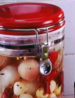 Pickled Baby Onions And Garlic
