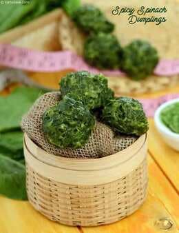 Spicy Spinach Dumplings