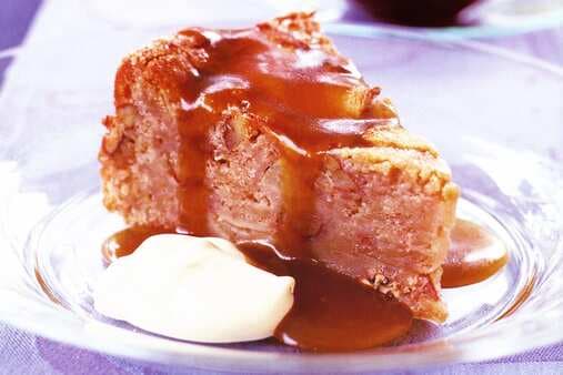 Apple Cake With Butterscotch Sauce