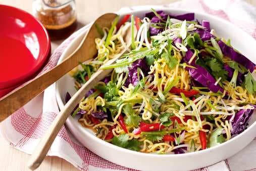 Asian Soft Noodle Cabbage Salad