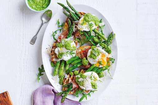 Asparagus Parcels With Prosciutto And Poached Egg